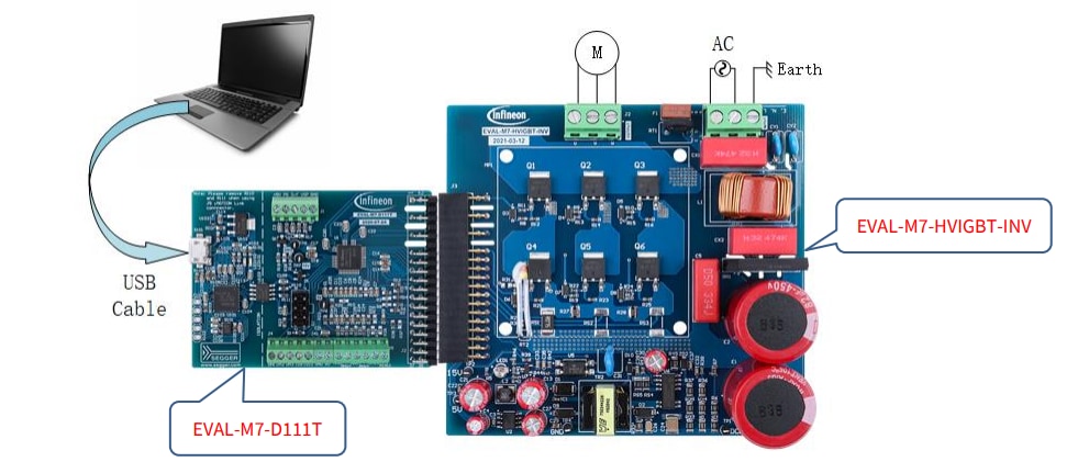 Infineon Technologies EVAL-M7-D111T 모듈식 애플리케이션 설계 키트